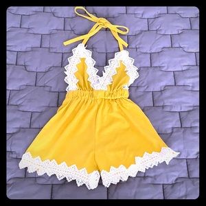 🎉NWOT Baby Girl Romper